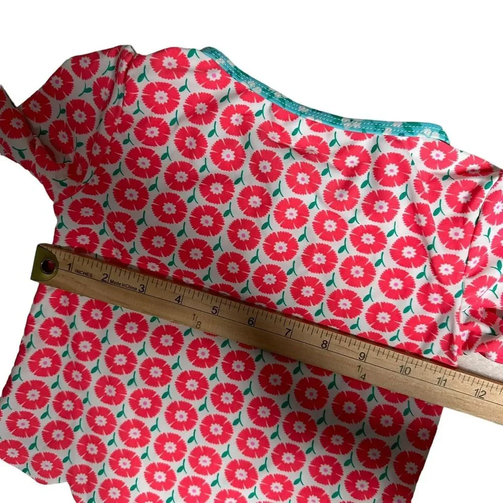 Tommy Bahama Toddler Girls Rash Guard‎ Top Sun Protection Swim Shirt Size 4